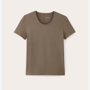NWOT Everlane The Form Tee Short Sleeve T-Shirt Taupe Size Small